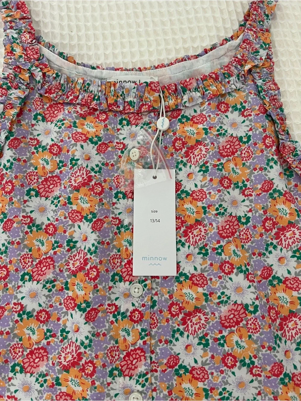Minnow Floral Girls Set size 13/14 Big Girl Outfit Brand new
